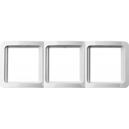 Панель СВЕТОЗАР "ГАММА" тройная вертикальная, цвет белый SV-54149-W купить в Нефтеюганске