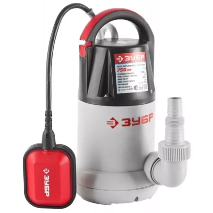 Насос ЗУБР погружной, дренажный, для чистой воды, напор 8,5 л, 250 л/мин, 750Вт ЗНПЧ-750 купить в Нефтеюганске