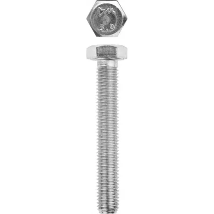 Болт ЗУБР &quot;МАСТЕР&quot; с шестигранной головкой, ГОСТ 7798-70, класс прочности 5.8, оцинкованный, M10x80мм, 5кг 303080-10-080 купить в Нефтеюганске