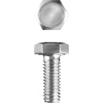 Болт ЗУБР &quot;МАСТЕР&quot; с шестигранной головкой, ГОСТ 7798-70, класс прочности 5.8, оцинкованный, M5x12мм, 5кг 303080-05-012 купить в Нефтеюганске