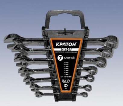 Набор ключей комбинированных Кратон CWS-08 7 пр. 2 27 03 008 купить в Нефтеюганске
