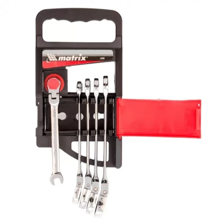 Набор ключей комбинированных Matrix трещоточных шарнирных 5 шт 14794 купить в Нефтеюганске