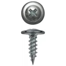 Саморезы ЗУБР с прессшайбой по листовому металлу до 0,9мм, PH2, 4,2х51мм, ТФ6, 10шт 4-300196-42-051