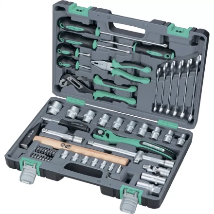 Набор инструмента 1/2  Cr-V S2 усиленный кейс 58 предм. STELS 14113 купить в Нефтеюганске