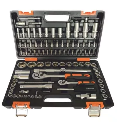 Набор инструментов Вихрь 1/2&quot; 1/4&quot;  CrV пластиковый кейс 94 предмета купить в Нефтеюганске