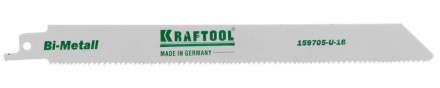 Полотно KRAFTOOL &quot;INDUSTRIE QUALITAT&quot;, S1122VF, для эл/ножовки, Bi-Metall, по металлу, дереву, шаг 1,8-2,5мм, 180мм 159705-U-18 купить в Нефтеюганске
