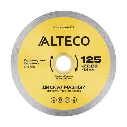 Диск алмазный по керамической плитке ALTECO 125x22.23x1.4 мм 66525 купить в Нефтеюганске