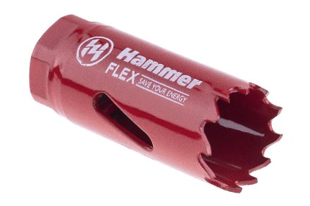 Коронка биметаллическая HAMMER Ф22х38мм 5/8&quot; BiMETALL (224-003) купить в Нефтеюганске