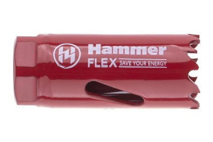 Коронка биметаллическая HAMMER Ф22х38мм 5/8&quot; BiMETALL (224-003) купить в Нефтеюганске