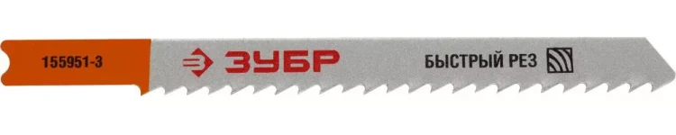 Полотна ЗУБР "ЭКСПЕРТ", U111C, для эл/лобзика, Cr-V, по пластику и дереву, US-хвостовик, шаг 3мм, 75мм, 2шт 155951-3_z01 купить в Нефтеюганске
