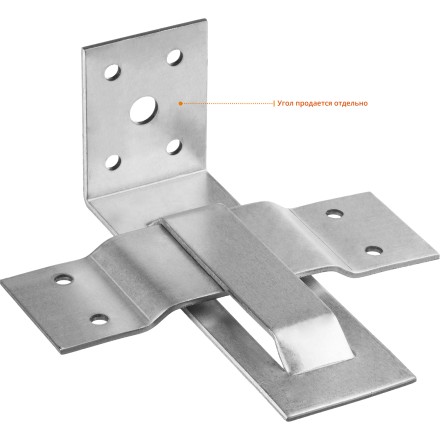 ЗУБР СОС-2.0, 40 x 120 (60) x 2 мм, пластина, скользящая опора для стропил (310166-060) купить в Нефтеюганске