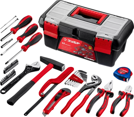 Универсальный набор инструмента для дома ЗУБР Хозяин-42 42 предмета купить в Нефтеюганске