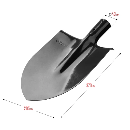 ЗУБР Мастер, 370 х 205 мм, полотно 1.6 мм, закалено, без черенка, тип ЛКО, штыковая лопата (39412) купить в Нефтеюганске