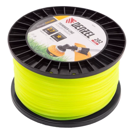 Леска для триммера звезда, 2,7мм х 202м, на DIN катушке FLEX CORD// Denzel 96287 купить в Нефтеюганске