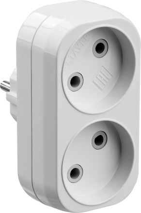 Разветвитель электрический MAXElectro, STAYER 55087-2, 2 гнезда, 10А/220В 55087-2 купить в Нефтеюганске