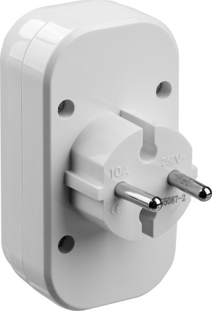 Разветвитель электрический MAXElectro, STAYER 55087-2, 2 гнезда, 10А/220В 55087-2 купить в Нефтеюганске