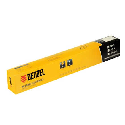 Электроды DER-3, диам. 4 мм, 5 кг, рутиловое покрытие// Denzel 97513 купить в Нефтеюганске