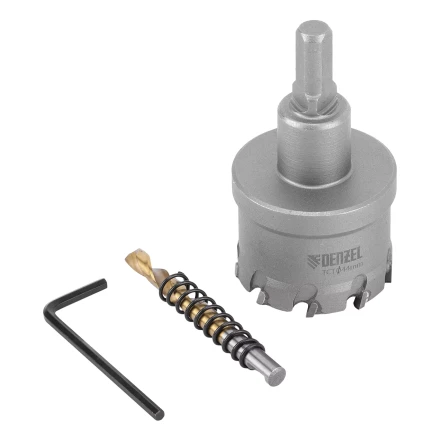 Коронка по металлу твердосплавная, 44 мм Denzel 724014 купить в Нефтеюганске