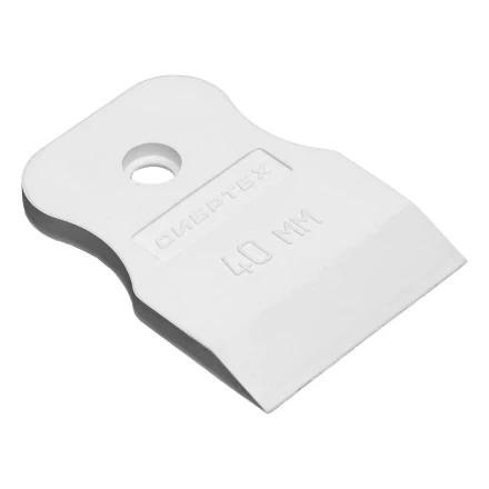 Шпатель, белая резина, 40 мм Россия Сибртех 85831 купить в Нефтеюганске