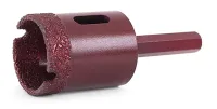 Алмазная коронка MESSER по камню с шестигранным хвостовиком (вакуумное спекание алмазов) 50 мм