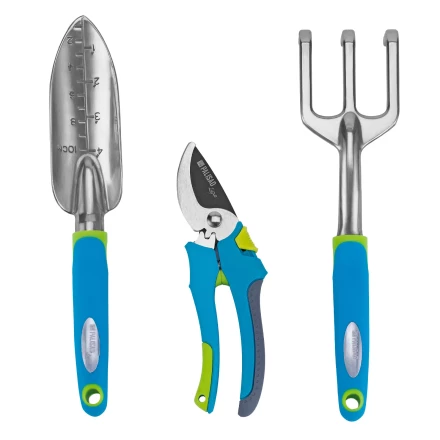 Набор садового инструмента с секатором Palisad 629018, алюминиевый цельнолитой, 3 предмета, LUXE купить в Нефтеюганске