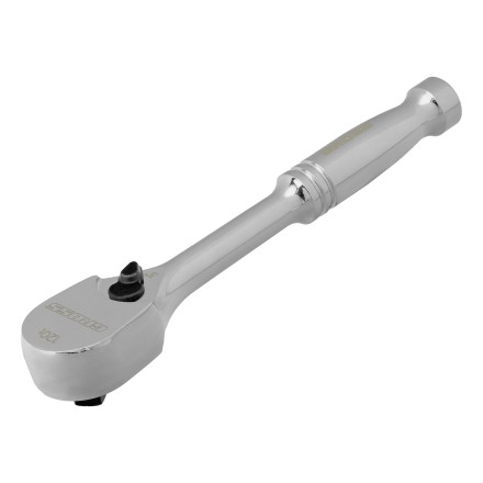 Ключ-трещотка 1/4&quot; Gross 14050, CrV, 120 зубьев, цельнометаллический, хром купить в Нефтеюганске
