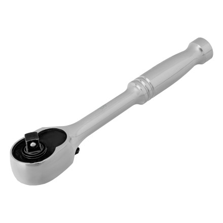 Ключ-трещотка 1/4&quot; Gross 14050, CrV, 120 зубьев, цельнометаллический, хром купить в Нефтеюганске