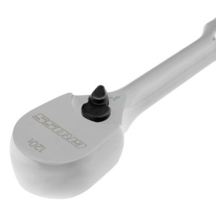 Ключ-трещотка 1/4&quot; Gross 14050, CrV, 120 зубьев, цельнометаллический, хром купить в Нефтеюганске