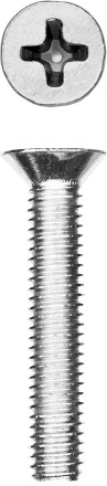 Винт DIN 965, M4 x 25 мм, 15 шт, кл. пр. 4.8, оцинкованный, ЗУБР 303116-04-025 купить в Нефтеюганске