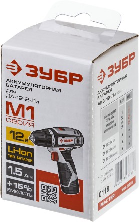 Аккумуляторная батарея Li-Ion 12 В M1 АКБ-12-Ли 15М1 серия МАСТЕР купить в Нефтеюганске