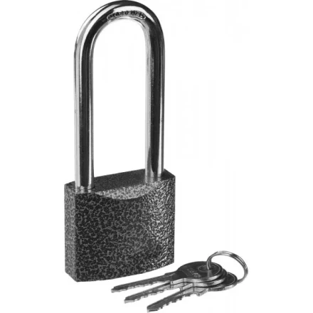 Замок STAYER &quot;STANDARD&quot; навесной, металлический корпус, удлиненная закаленная дужка, 50 мм 37160-50-1 купить в Нефтеюганске