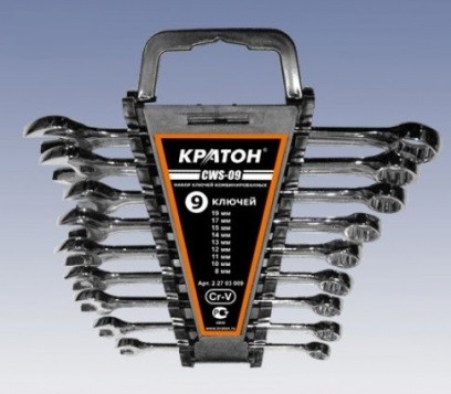 Набор ключей комбинированных Кратон CWS-09 9 пр. 2 27 03 009 купить в Нефтеюганске
