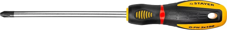 Отвертка STAYER "PROFI" "PROTech", двухкомп рукоятка, намагниченная, Cr-Mo, PH3x150мм 25132-3-15_z02 купить в Нефтеюганске