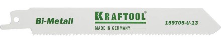 Полотно KRAFTOOL &quot;INDUSTRIE QUALITAT&quot;, S922VF, для эл/ножовки, Bi-Metall, по металлу, дереву, шаг 1,8-2,5мм, 130мм 159705-U-13 купить в Нефтеюганске
