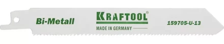 Полотно KRAFTOOL &quot;INDUSTRIE QUALITAT&quot;, S922VF, для эл/ножовки, Bi-Metall, по металлу, дереву, шаг 1,8-2,5мм, 130мм 159705-U-13 купить в Нефтеюганске