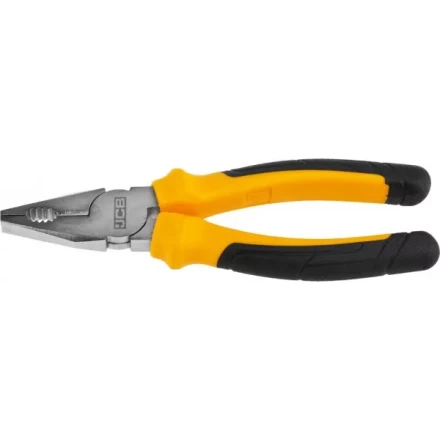 Плоскогубцы JCB, хромированное покрытие, двухкомпонентная рукоятка, CrV cталь, 180мм JPL005 купить в Нефтеюганске