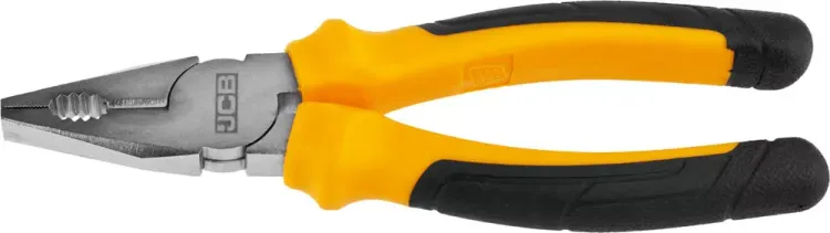 Плоскогубцы JCB, хромированное покрытие, двухкомпонентная рукоятка, CrV cталь, 180мм JPL005 купить в Нефтеюганске