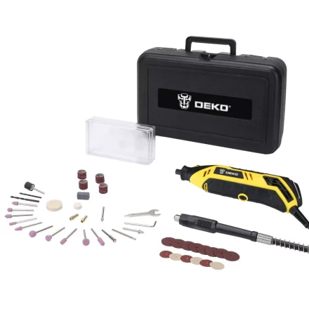 Гравер электрический DEKO DKRT200E DEKO 43 tools + case, 063-1411 купить в Нефтеюганске