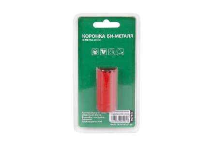 Коронка биметаллическая HAMMER Ф25х38мм 5/8&quot; BiMETALL (224-004) купить в Нефтеюганске