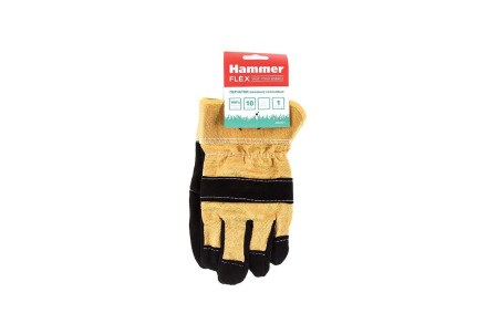 Спилковые перчатки повышенной прочности HAMMER 230-021 купить в Нефтеюганске