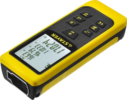 Дальномер STAYER &quot;MASTER&quot; MAX-Control лазерный, 2 точки отсчета, дальность 50м, точность 2мм 34957 купить в Нефтеюганске