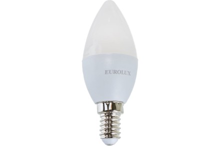 Лампа светодиодная EUROLUX LL-E-C37-6W-230-4K-E14 76/2/4 купить в Нефтеюганске