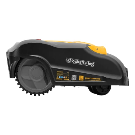 Робот-газонокосилка Grass Master 1000, ультразвуковой датчик, 3 Ач, LCD дисплей, Wi-Fi // Denzel купить в Нефтеюганске
