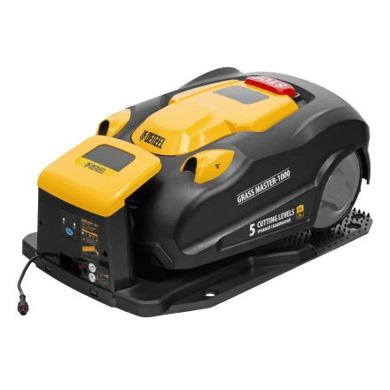 Робот-газонокосилка Grass Master 1000, ультразвуковой датчик, 3 Ач, LCD дисплей, Wi-Fi // Denzel купить в Нефтеюганске