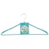 Вешалка метал для верхней одежды с прорезиненным противоскользящим покрытием 45 см бирюзовая ELFE 92926 купить в Нефтеюганске