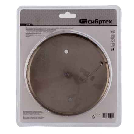 Сверло по керамической плитке и стеклу Сибртех 72738, 150 х 55 мм, шестигранный хвостовик, с центрующим сверлом купить в Нефтеюганске