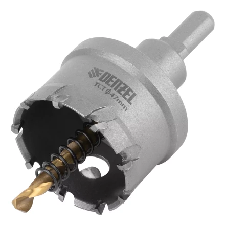 Коронка по металлу твердосплавная, 47 мм Denzel 724015 купить в Нефтеюганске