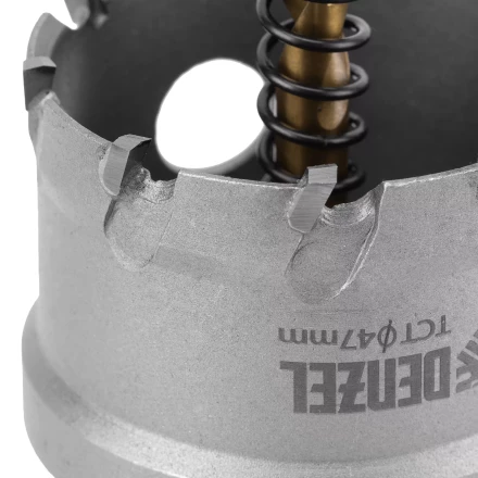 Коронка по металлу твердосплавная, 47 мм Denzel 724015 купить в Нефтеюганске