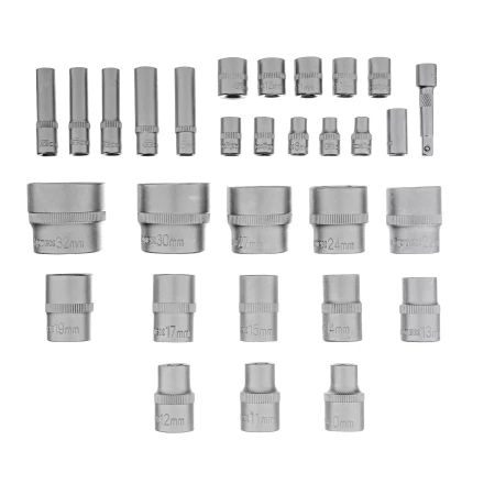 Набор инструментов Сибртех 13394, 1/2&quot;, 1/4&quot;, пластиковый кейс 76 предметов купить в Нефтеюганске