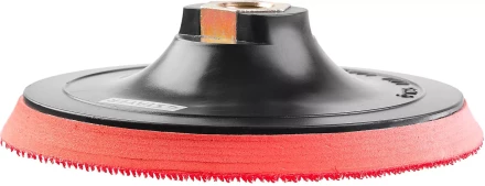 Тарелка опорная STAYER &quot;MASTER&quot; пластиковая для УШМ на липучке, полиуретановая вставка, d=125 мм, М14 35744-125 купить в Нефтеюганске